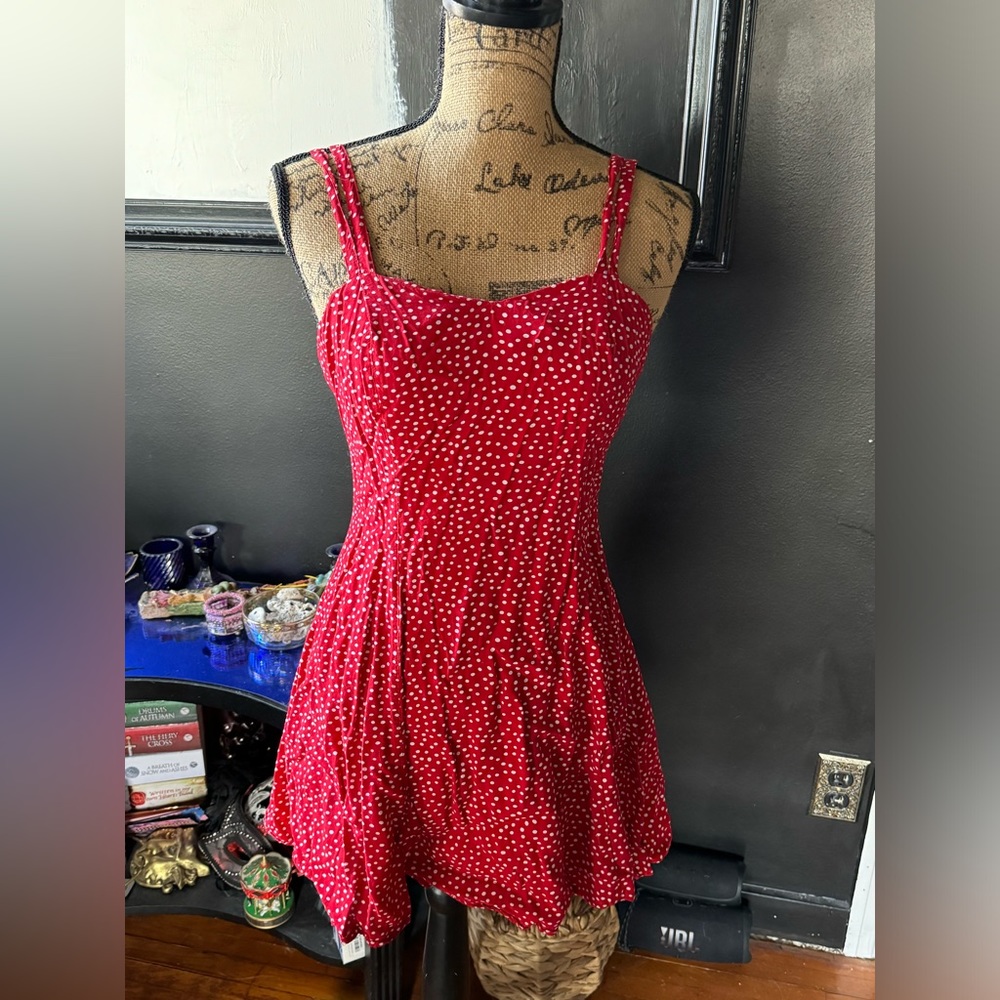 No tag vintage dotted dress